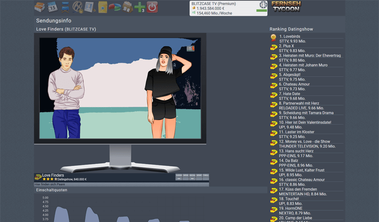 Fernseh Tycoon - Eigene Datingshow